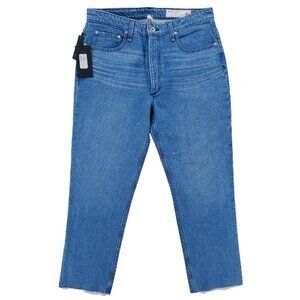 Rag & Bone NINA High Rise Ankle Cigarette Jeans POPPY Button Fly - Size …